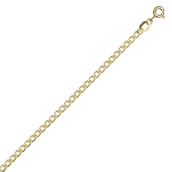 Цепь из желтого золота 585, плетение «Ромб двойной»